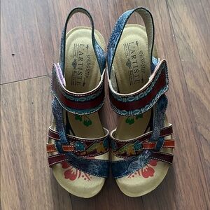 Spring Step Colorful Leather Sandals